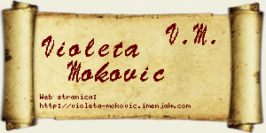 Violeta Moković vizit kartica